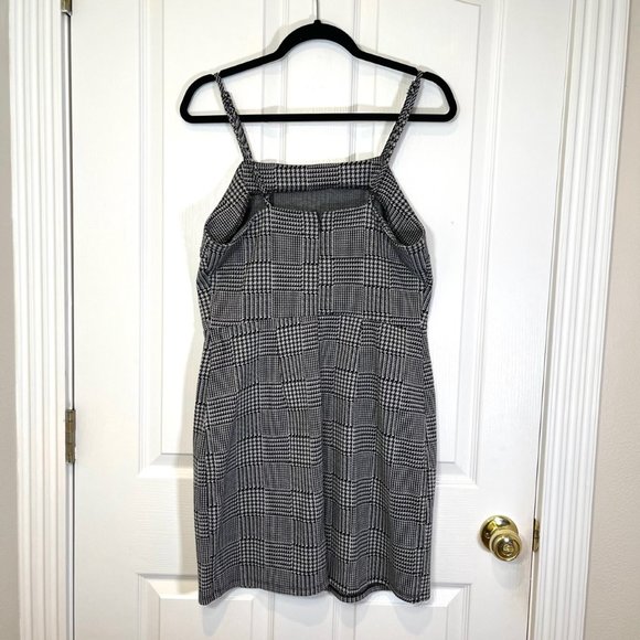 Wild Fable Plaid Hounds tooth Strappy Mini Dress - Large - Picture 8 of 11